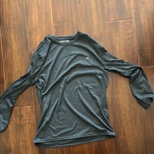 Calvin Klein Men's Charcoal Long Sleeve Tee
